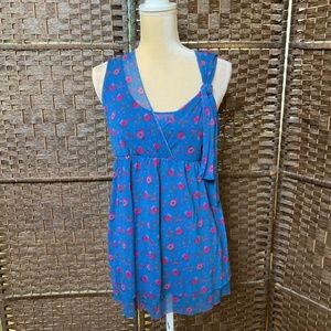 DAISY & CLOVER teal sleeveless top